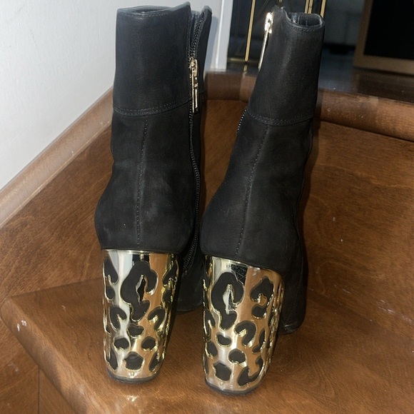 Schutz gold metallic heel boot - Picture 2 of 7
